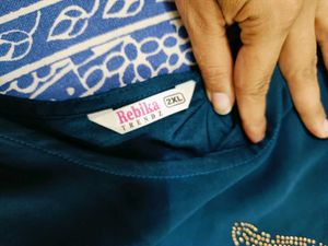 🇳🇿💫🎀Elegant teal Blue Embellished Gown