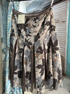 Floral Pleated Mini Skirt