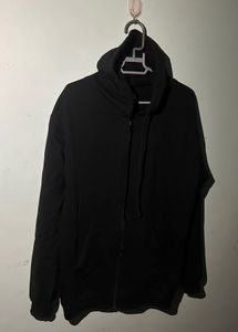 Black Zip-Up Hoodie