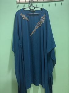 Elegant Teal Kurta with Embellishments
