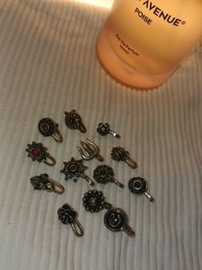 Set of 10 Ethnic Nose Pins