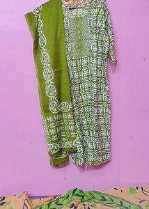 39 bust Green Ethnic Kurta Set with Dupatta