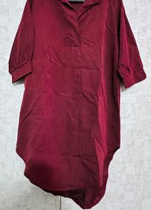 Maroon Kareena Style Kurta