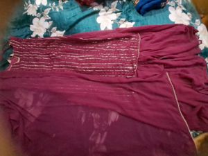 Beautiful Fuchsia Kurta Set with Sharara &amp; Dupatta