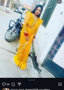 Beautiful Saree With Stiched Blouse Peticaot