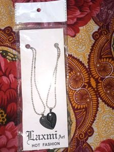 Best Friends Heart Pendant Necklace Set