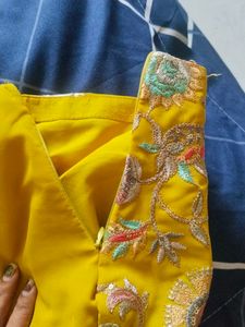 Vibrant Floral embroidery Blouse