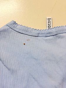 Light Blue Ribbed Long Sleeve Top