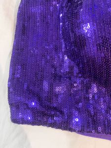 Sparkling Purple Sequin Blouse