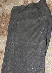 Sparkling Grey Maxi skirt