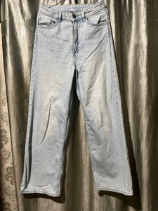 H&M Light Wash Wide Leg Jeans