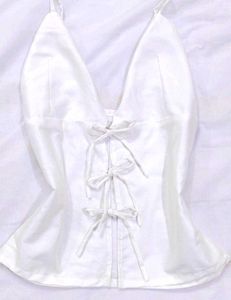 Satin silk halter neck Tie up Top