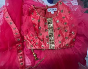 Brand New Saka Designs Lahanga Choli Duptta For 2y