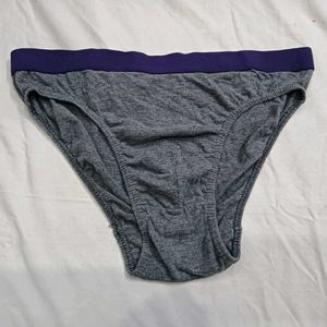 Men's Grey❤️‍🔥 Briefs with Purple Waistband