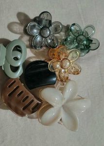 Assorted Flower Hair Claw Clips