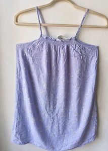 Price drop ❌ H&amp;M Light Purple Floral Cami Top