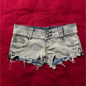 Distressed Denim Hotpants
