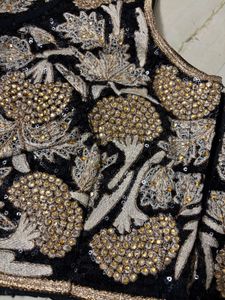 Embroidered Black Blouse
