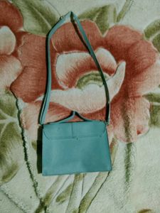 Chic Light Blue Studded Crossbody Bag