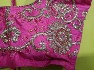 Pink Embroidered Lehenga