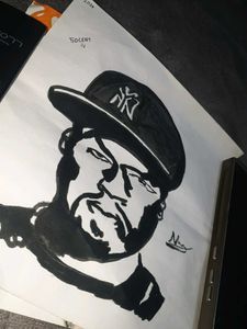 50 Cent Portrait Art