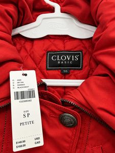 Stylish Red Clovis Jacket