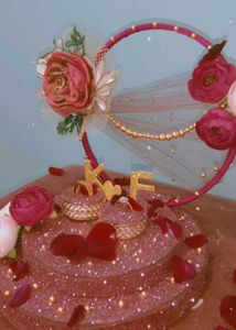 Floral Ring Holder/engagement Plate