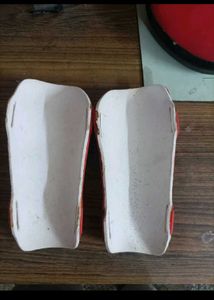 Red Soccer Shin Guards