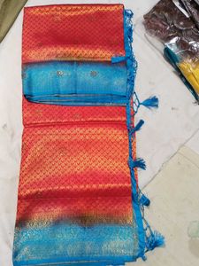 Soft Silk Sareed With Stone Work