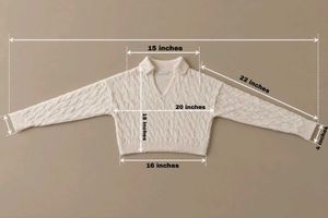 CREAM CABLE KNIT COLLARED CROPPED SWEATER