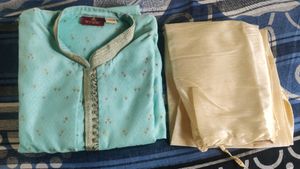 Men's Light Blue Kurta