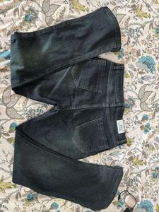 Flared Wash Jeans