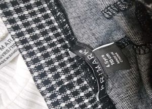 Kid's White Top &amp; Checkered Pants Set