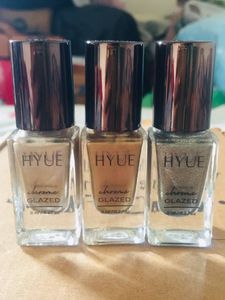 HYUE Chrome Glazed Nail Polish💅Set of 3