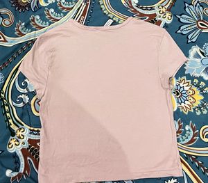 H&M Pink Basic baby tee