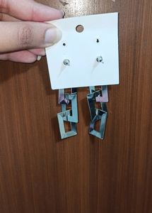 Korean Partywear Silver Earrings