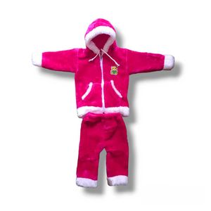 Cozy Pink Fuzzy Hoodie with Cute Frog Patch