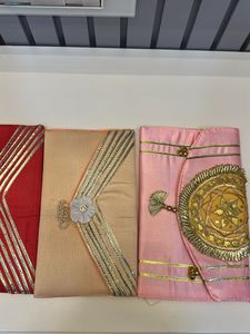 4 Combo- Elegant Embroidered Clutches (Set)