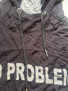 WESTSIDE Black Hoodie with "No Problem" Print