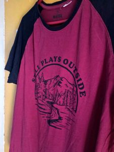 vintage graphic print ranglan tee💎