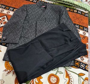 Kid's Bandgala Coat and Pants Set