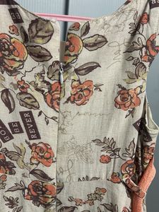 Floral Print Cap Sleeve Dress