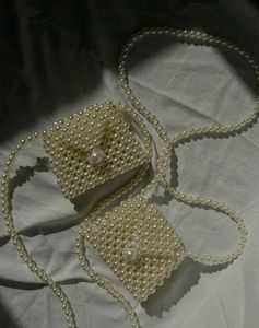 Elegant Pearl Beaded Handbag pack of2
