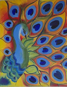 Hand made acrylic painting on canvas .Size - 18× 1