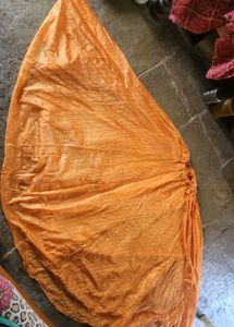 Vibrant Orange Ethnic Lahenga choli