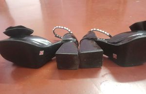 Black Bow Mary Jane Platform Heels