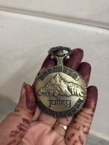 Vintage Pocket Watch Keychain