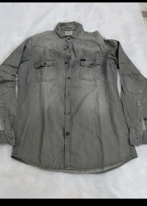 Lee Cooper Men's Grey Cargo Shirt