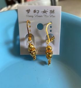 Gold tone Mini Jhumki Drop Earrings