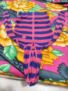Striped Knit Cover-Up